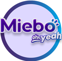 Miebo logo with oh yeah below it